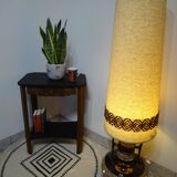 Large floor lamp, ceramic base, fat lava style