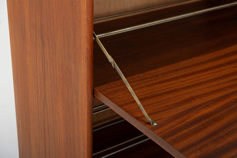 Teak shoe cabinet by G.V. Møbler, 1960s