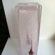 Pink and purple blown bubble glass vase 1960s 1970s