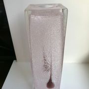 Pink and purple blown bubble glass vase 1960s 1970s