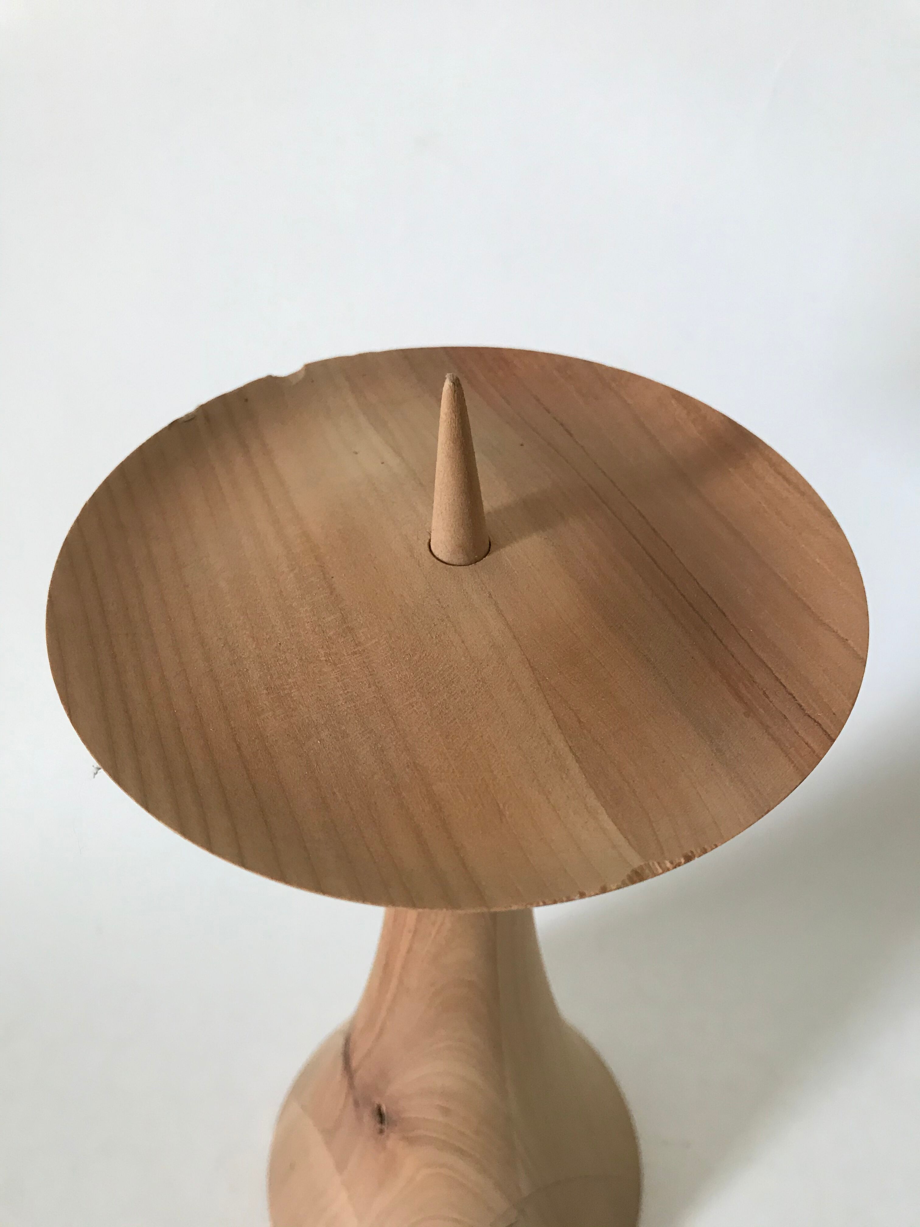 Large candlestick candlestick raw wood candlestick