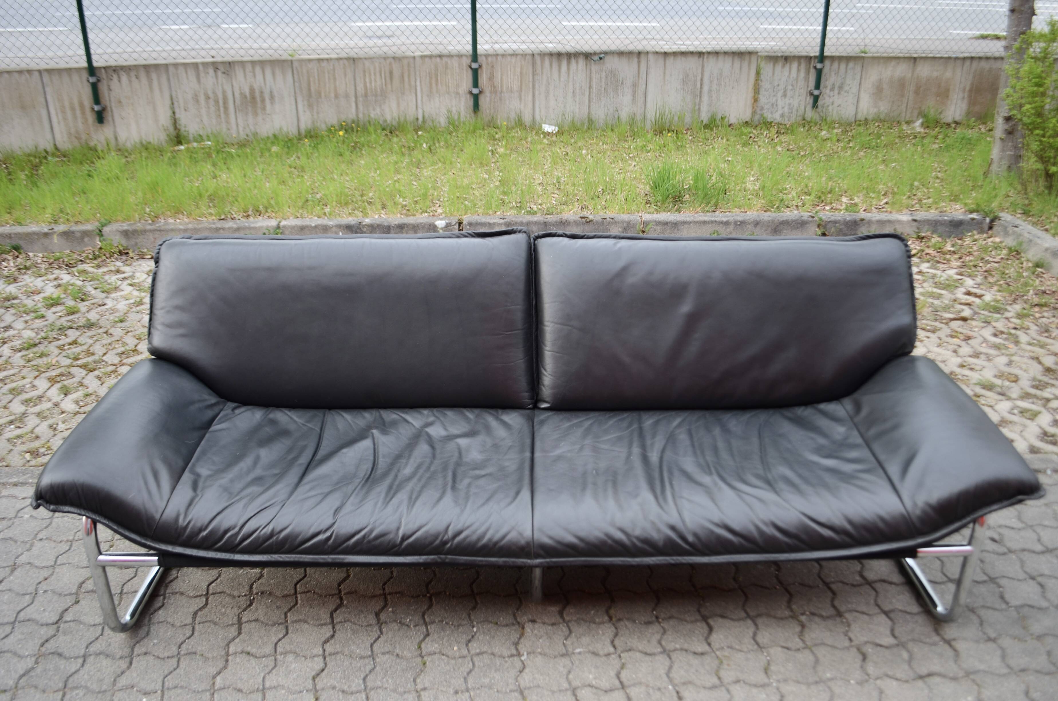 Leather Sofa by Johan Bertil Häggström for Swed-Form