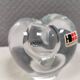 Small lovely glass vase from Polish Krosno glass, 1980s.