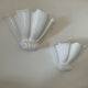 Pair of porcelain wall lamps France 1970