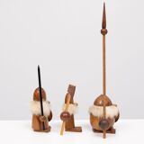 Jouets en teck vikings Kay Bojesen Danemark années 1960