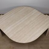 Table basse en travertin, 1980
