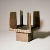 Brutalist Candle Holder / Chandelier in Bronze Circa 1950