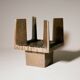 Brutalist Candle Holder / Chandelier in Bronze Circa 1950
