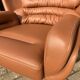 Chaise Joe Colombo Elda Longhi, cuir Cognac à l'état neuf !