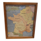 Lot de 4 cartes scolaires vintage rossignol montmorillon + cadre bois
