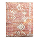 Modern Moroccan Design Rug in Marble Orange, Beige & Brown, 100% Wool, Hand-Knotted Turkey, Custom Options Available