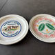 6 ceramic cheese plates from St Armand, France, in their box.