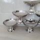 Dessert / ice cream bowls in stainless steel, Guy Degrenne style.