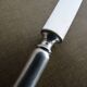 12 Alpacca Silver Metal Art Deco dessert knives in case