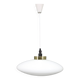 1970s UFO Glass Pendant Light, Czechoslovakia
