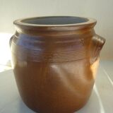 Pot à graisse ou pot à confit en grès