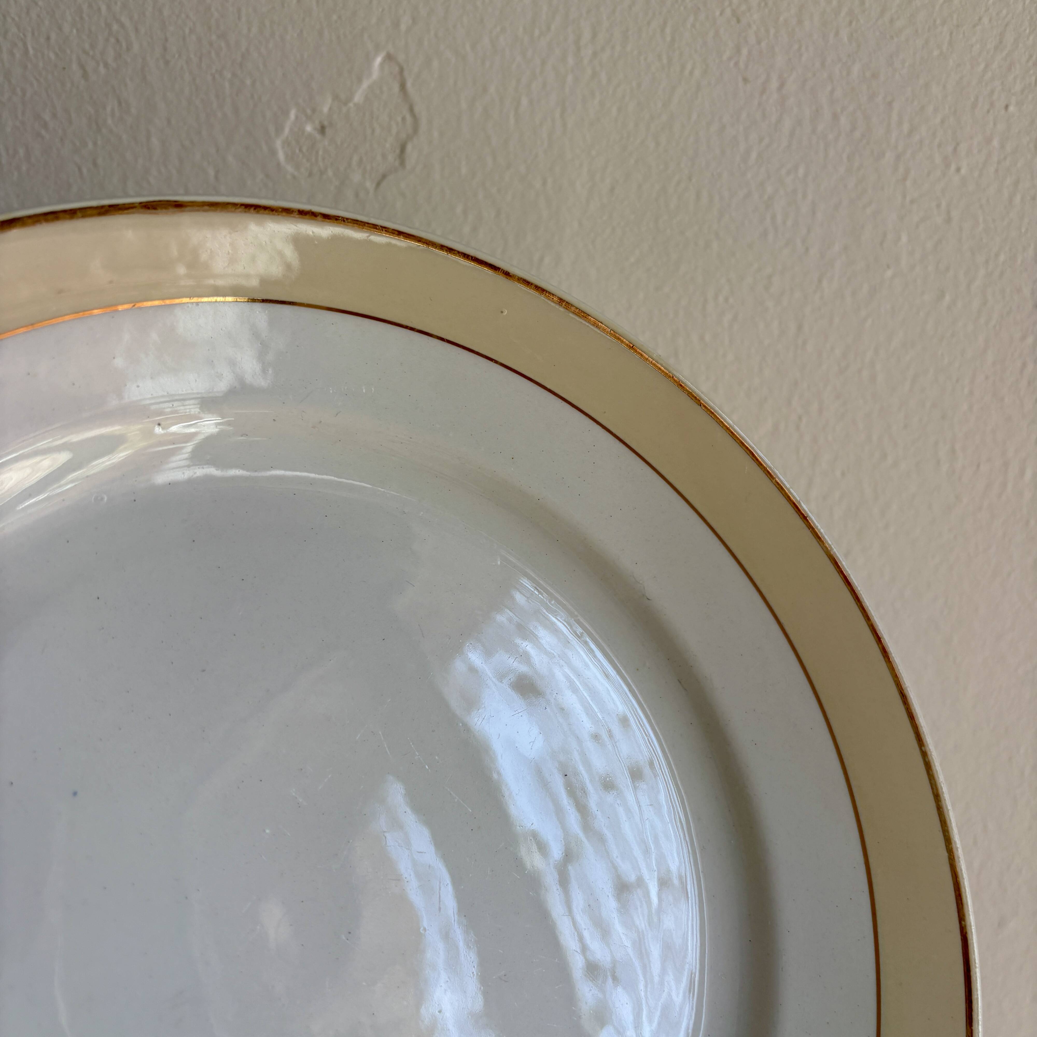 Set of 10 antique dessert plates - Auteuil from Lunéville