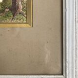 Watercolor Painting "Young Woman with Basket" Gustave Roux (1828-1885)