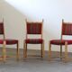 Lot of 6 Vintage Danish Brutalist Oak Dining Chairs, Henning Kjærnulf Style, 1960s