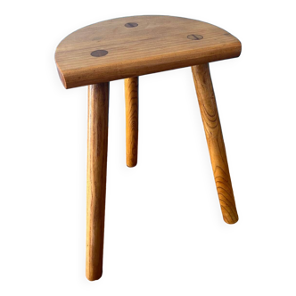 Elm tripod stool