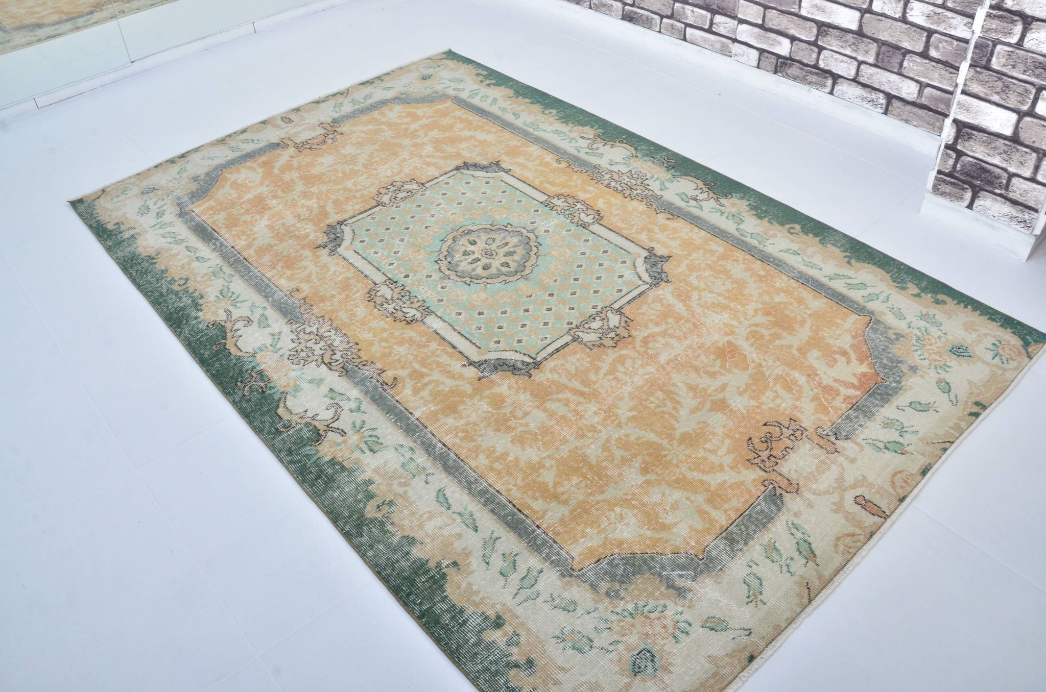 Oushak Turkish Vintage Rug sku 3244