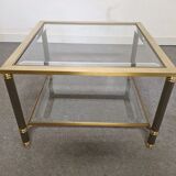 Glass and brass sofa tip from the 70s
