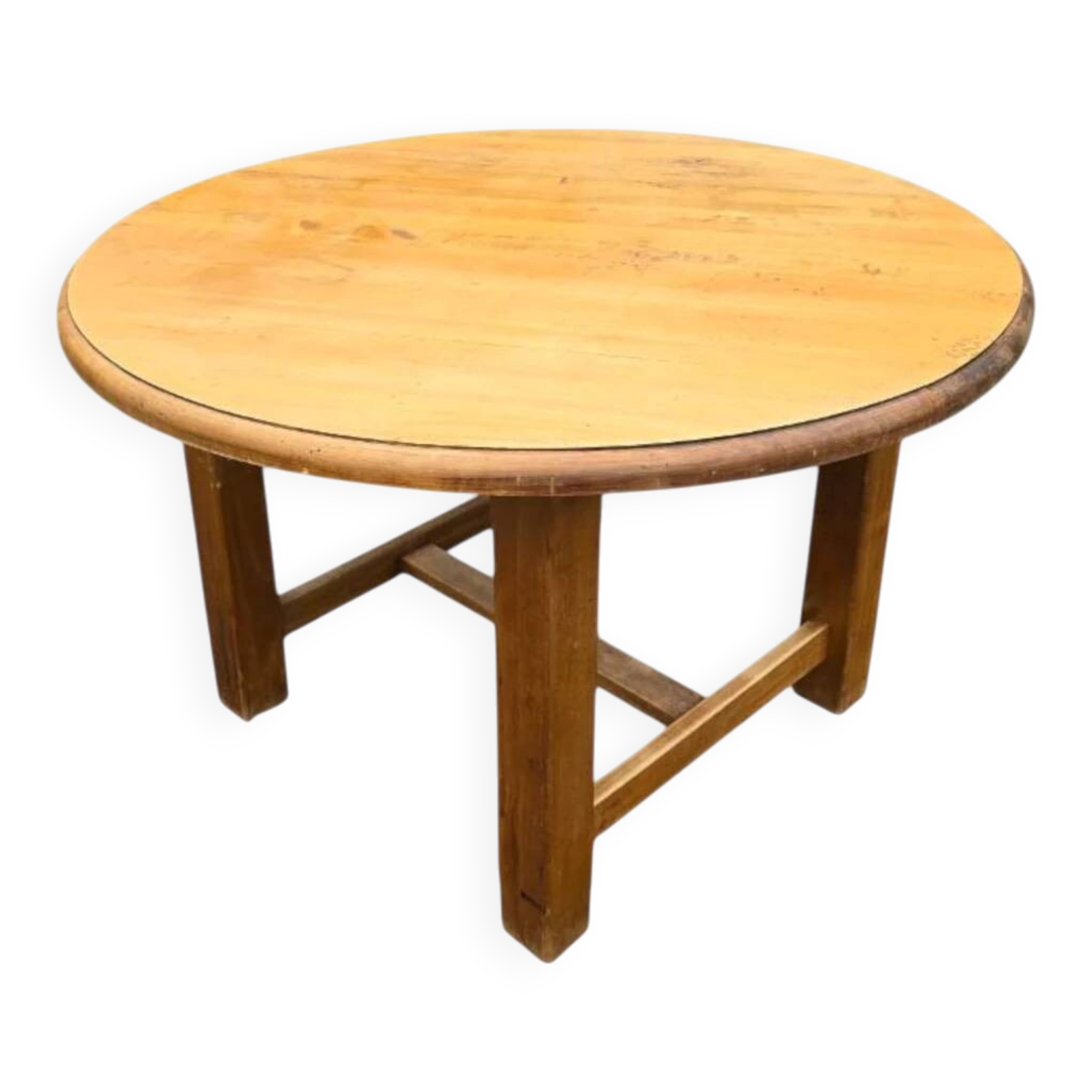 Table ronde chêne massif