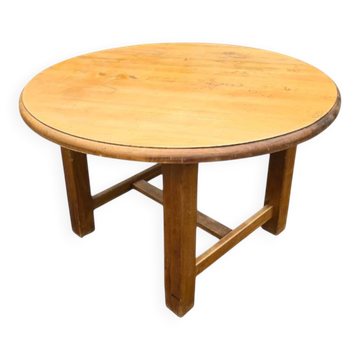 Table ronde chêne massif