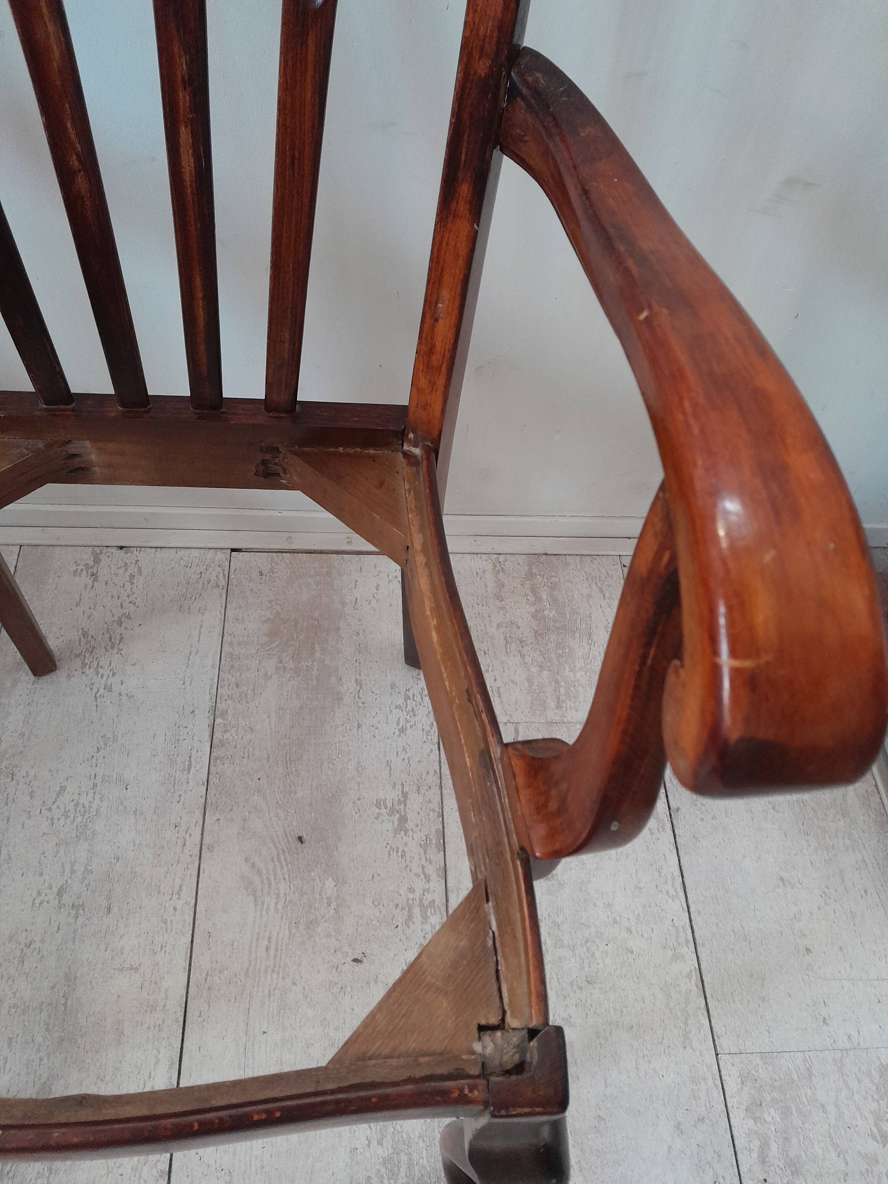 Paire de fauteuils de style Queen Anne originaux