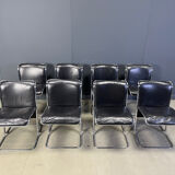 Set of 8 Calla chairs by Antonio Ari Colombo dining chairs, 1970s