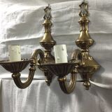 Pair of bronze applique 1 light