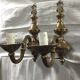 Pair of bronze applique 1 light