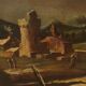 Ancient table, influence of Marco Ricci, winter landscape '700