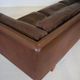Vintage danish mid-century 3 person brown leather sofa by illum wikkelsø model v11