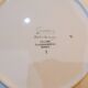 Set of 6 flat plates of Digoin Sarreguemines model Fabiola