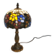 Tiffany style lamp, leaded stained glass, art nouveau.