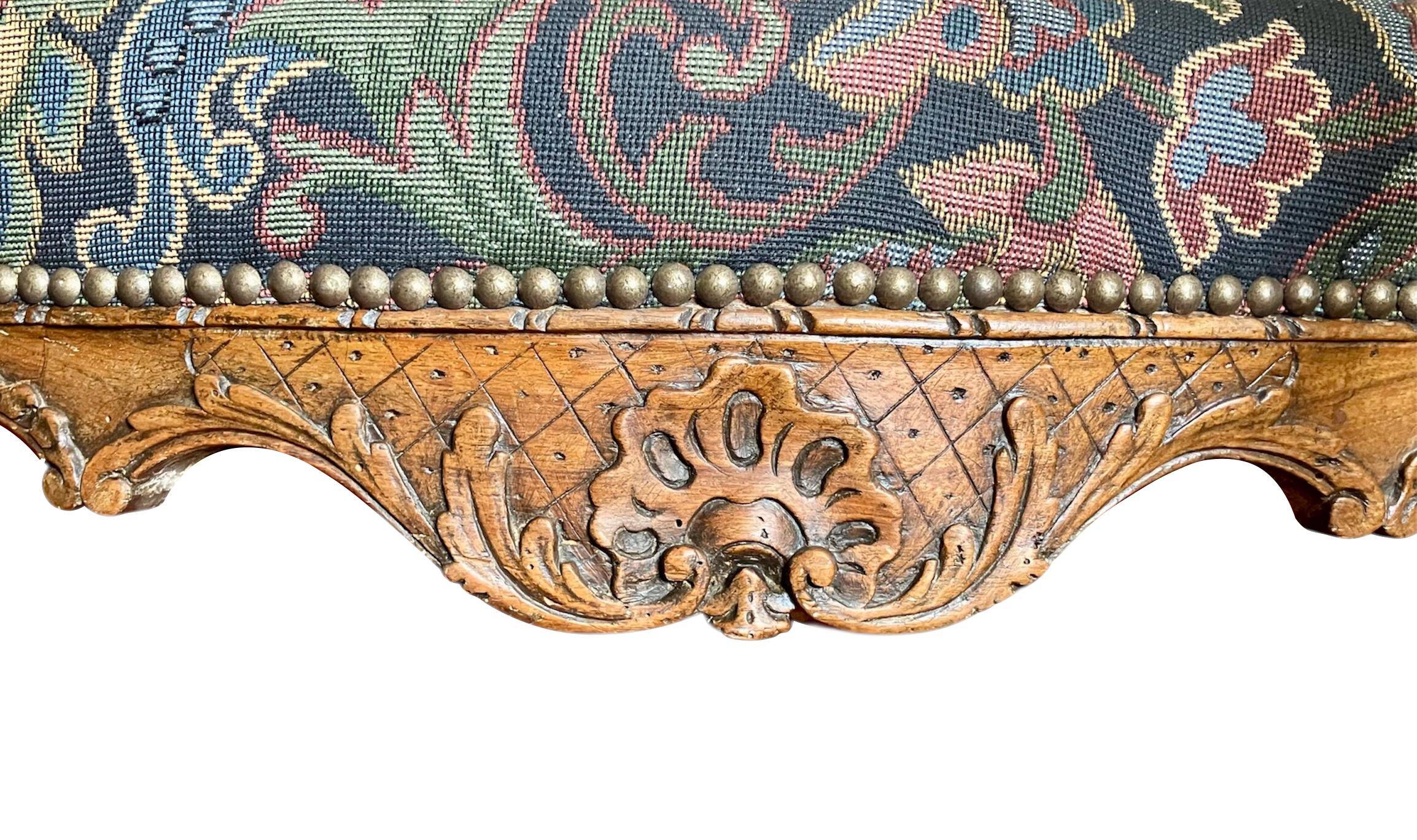 Double-evolution canapé Louis XV circa 1750