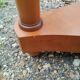 Guéridon, table d'appoint style Empire en bois et marbre