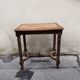 Wooden and cane bench