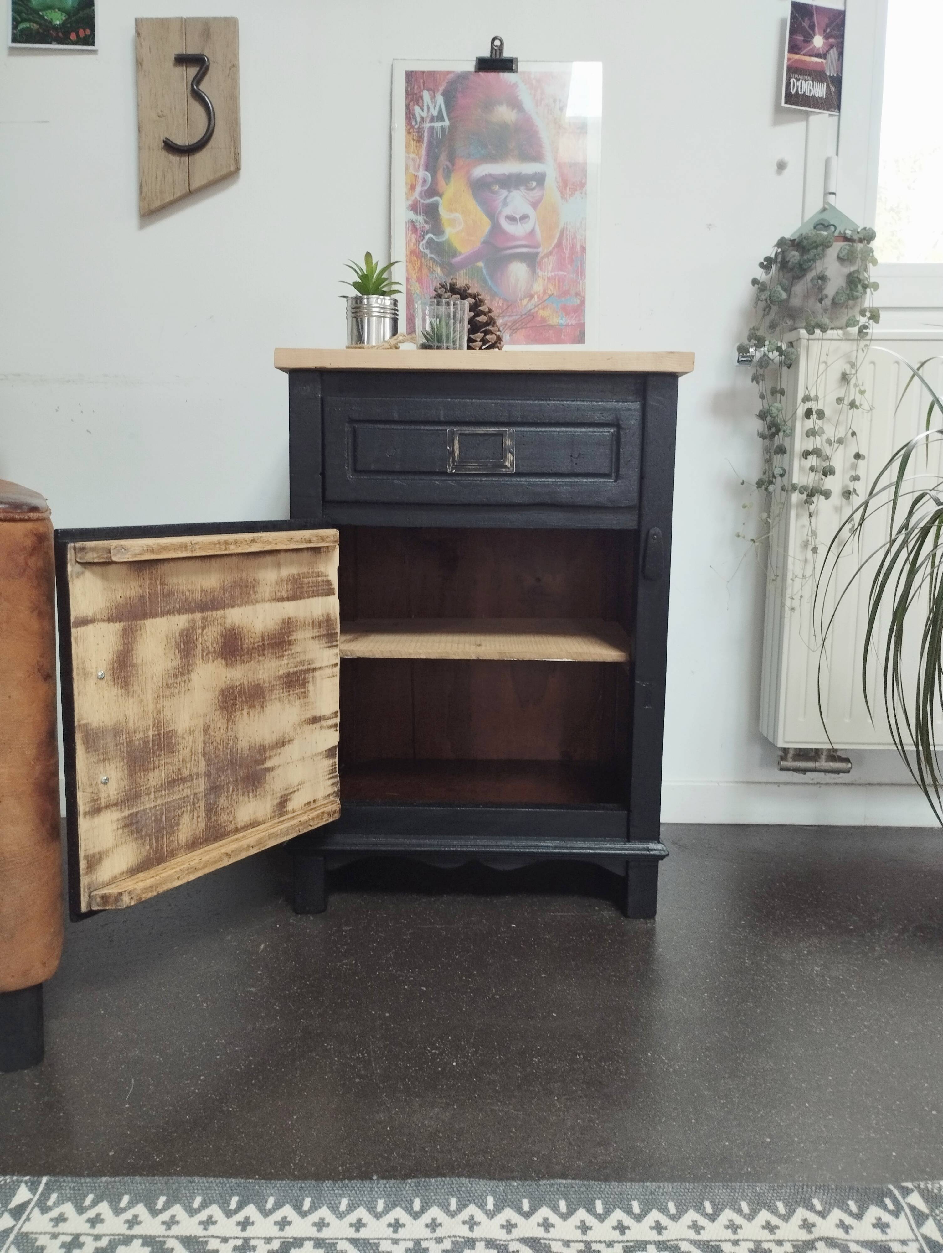 Small black vintage furniture