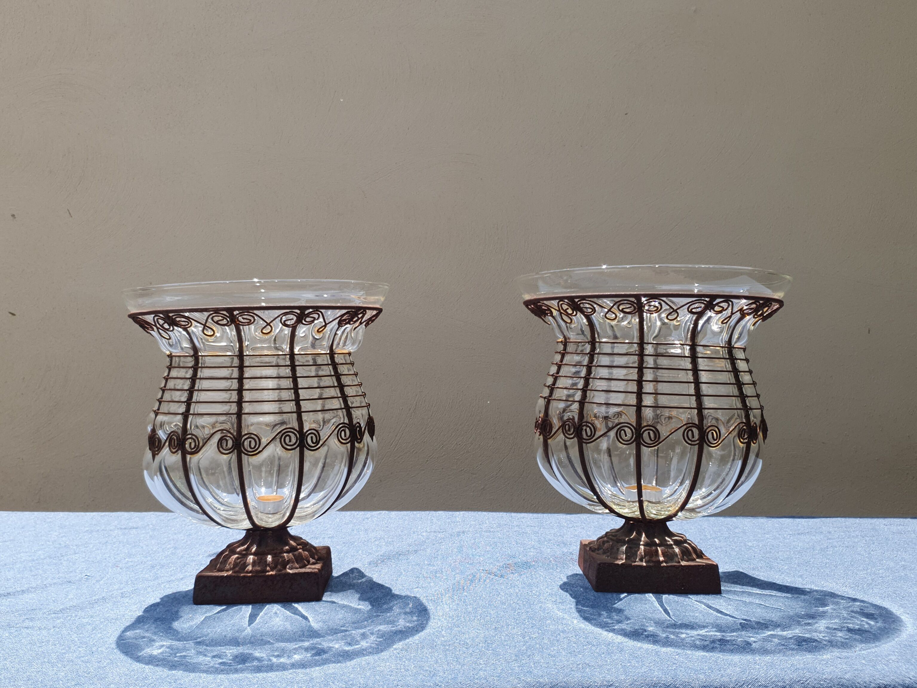 Pair of Medici lantern vases