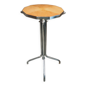Vintage French side table – 1930s – Octagonal top & base