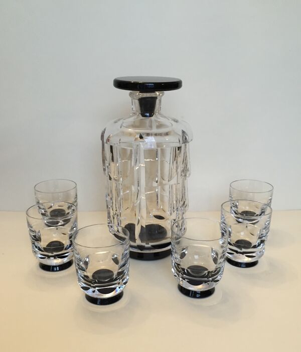 Service à alcool en cristal de Suède