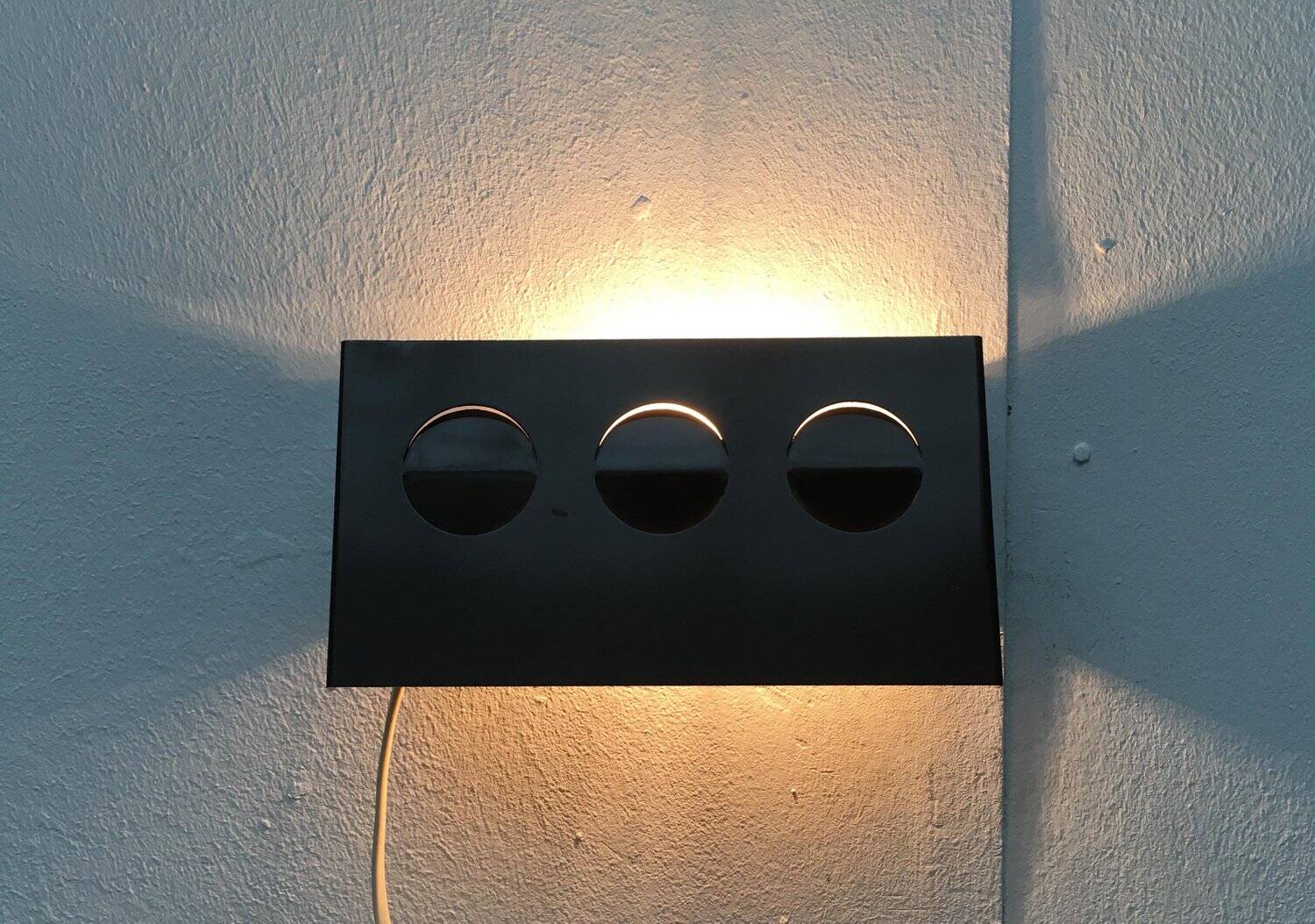 Lampe murale danoise vintage de l'ère spatiale de Hamalux