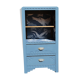 Buffet haut art deco rénové bleu