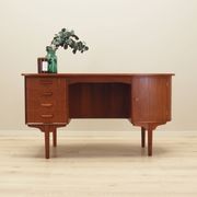 Teak desk, Danish design, 1970s, designer: H.P. Hansen, manufacturer: Rande