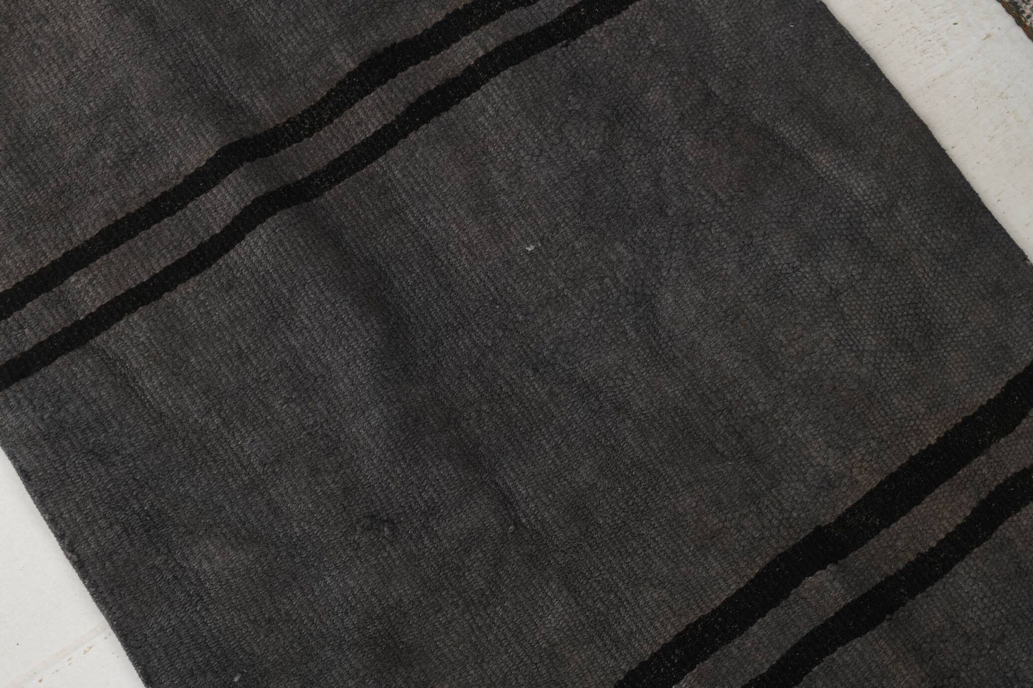 2x8 Green & Black One-of-a-Kind Vintage Kilim Runner, 67x247 Cm