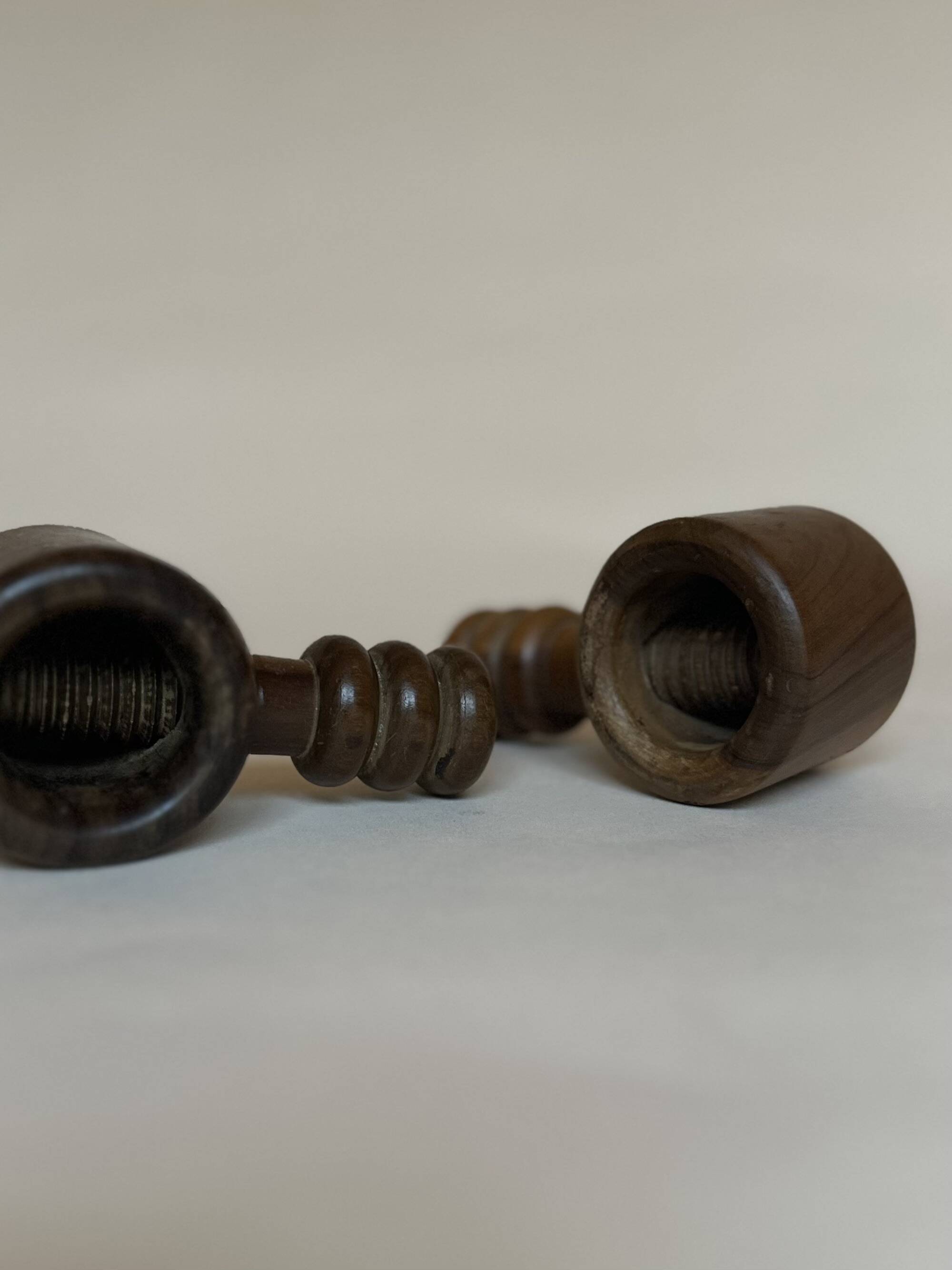 Pair of wooden nutcrackers