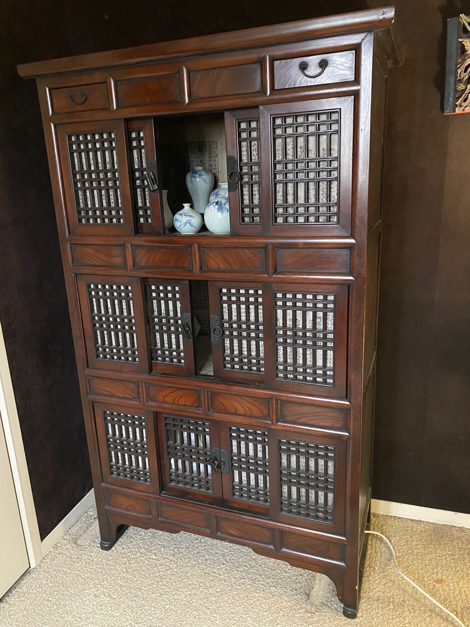Ethnic storage cabinet