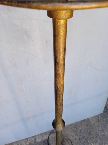 Brutalist beaten iron floor lamp ep 1940/50